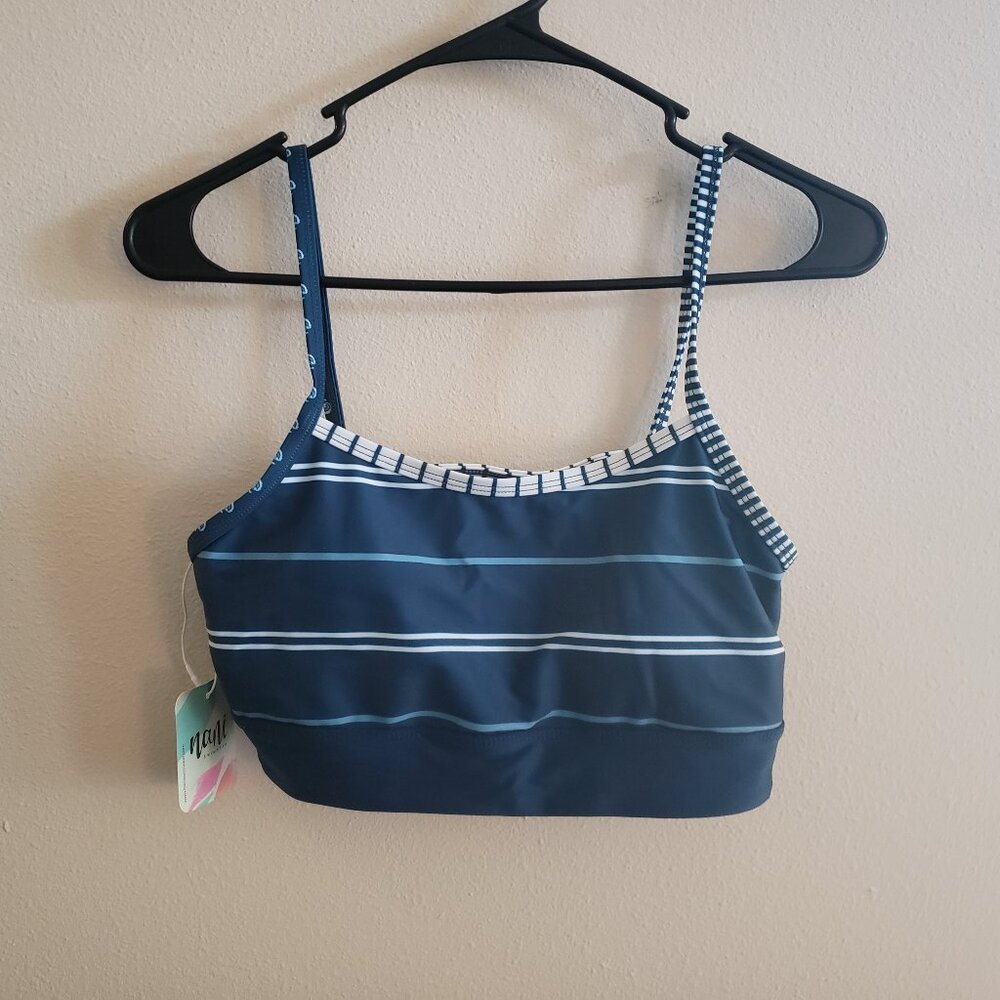 Nani Kai Stripe Shaka Bralette Bikini Top Small